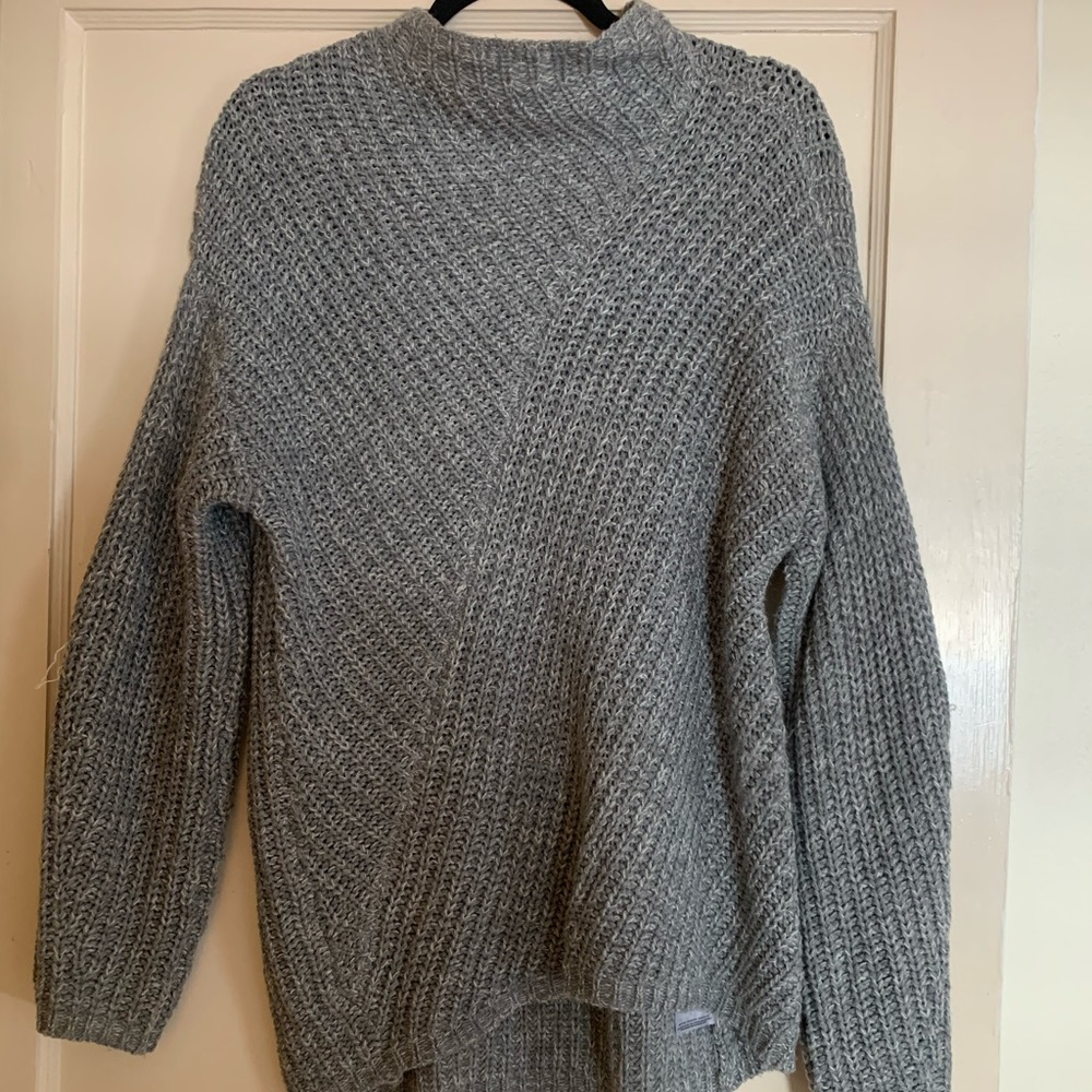 Knitted Sweater with Slouched Sleeves
